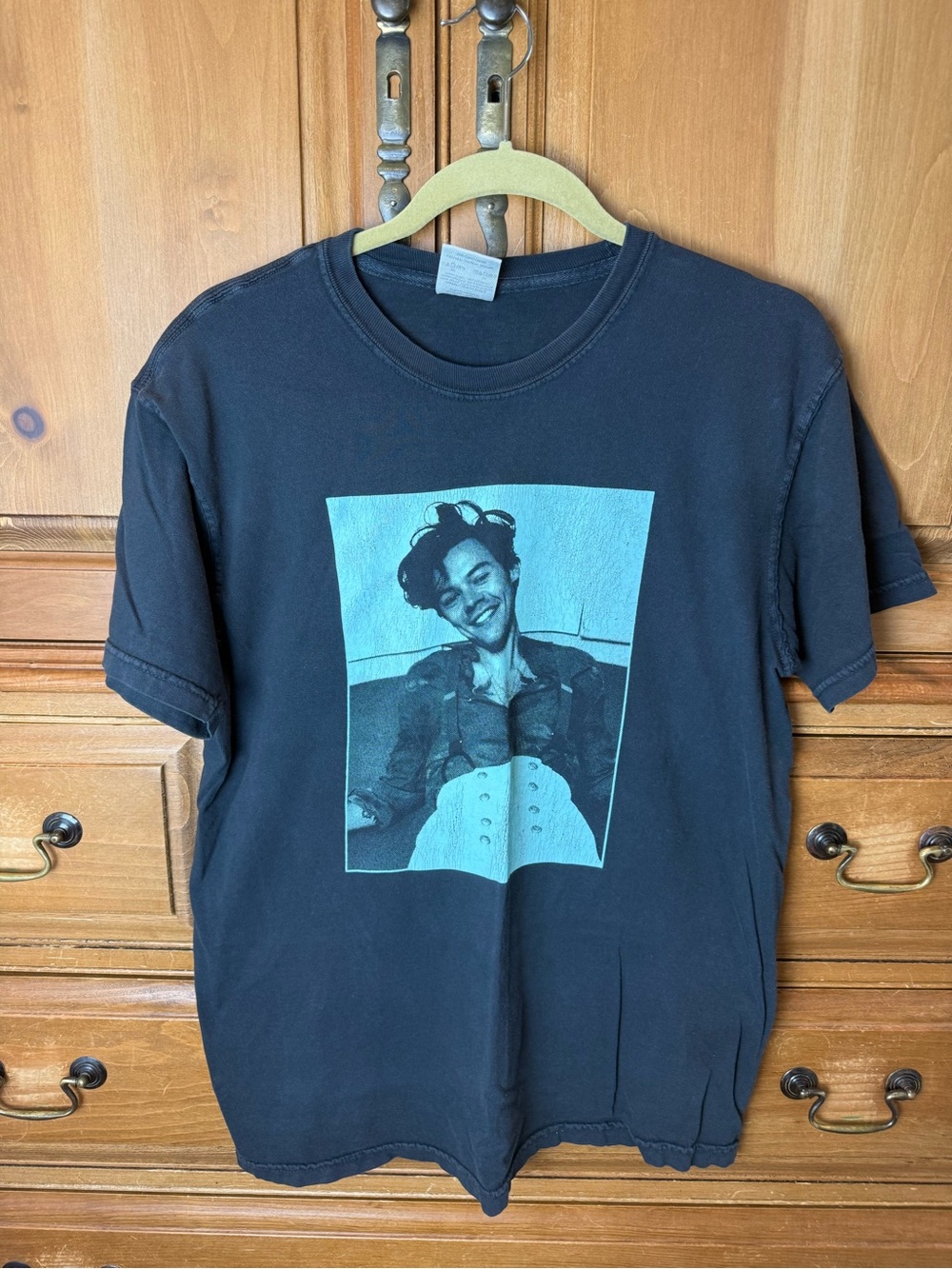 Harry Styles Love on Tour Comfort Colors Black Graphic Crew Neck T-Shirt